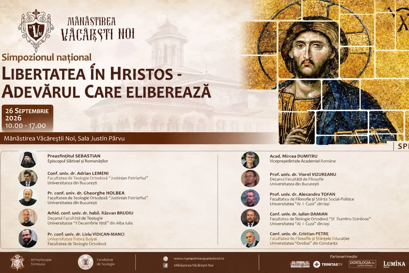 „Libertatea în Hristos – Adevărul care eliberează”: Simpozionul Văcărești ajunge la ediția a III-a