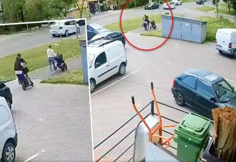 O mamă și un bebeluș, spulberați de o trotinetă electrică