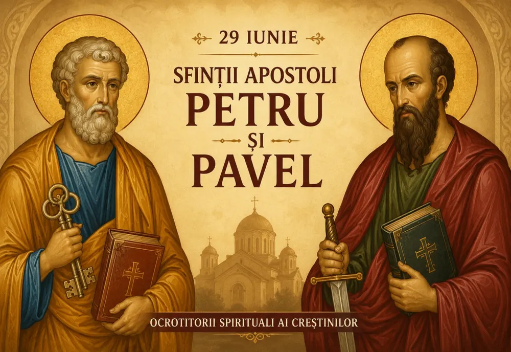 Sărbătoare mare azi: Sfinții Apostoli Petru și Pavel, cinstiți pe 29 iunie